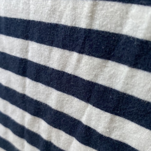 Navy and white horizontal stripes sailor top - Picture 6 of 16